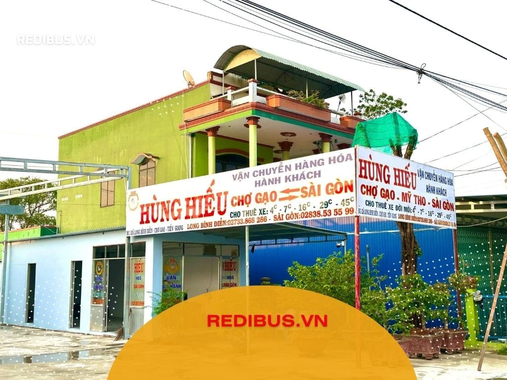 Văn phòng địa chỉ bán vé của nhà xe hùng hiếu Văn phòng bán vé của nhà Xe Hùng Hiếu: Xe khách Sài Gòn - Chợ Gạo chất lượng cao, phục vụ tận tình