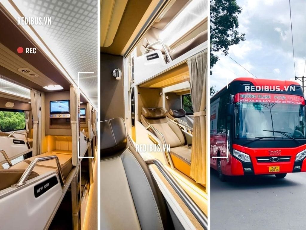 Không gian nội thất giường nằm Xe Phương Trang Bình Dương đi các tỉnh Không gian giường nằm Xe Phương Trang Bình Dương rông rãi thoải mái cho hành trình di chuyển