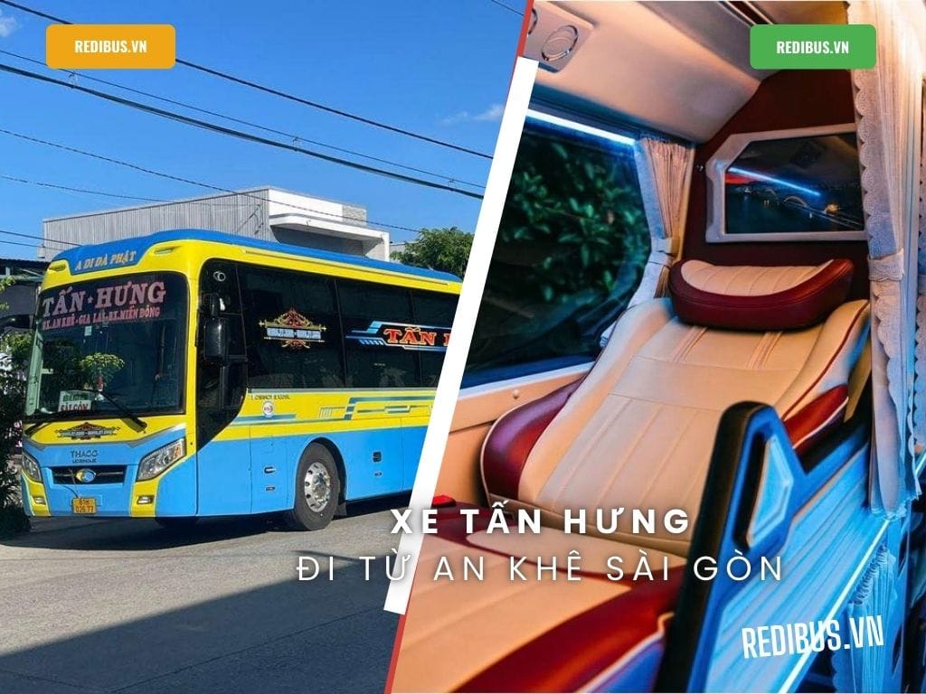 Chất lượng dịch vụ vượt trội tuyến An Khê đi Sài Gòn Xe giường nằm và limousine của nhà xe khách Tấn Hưng