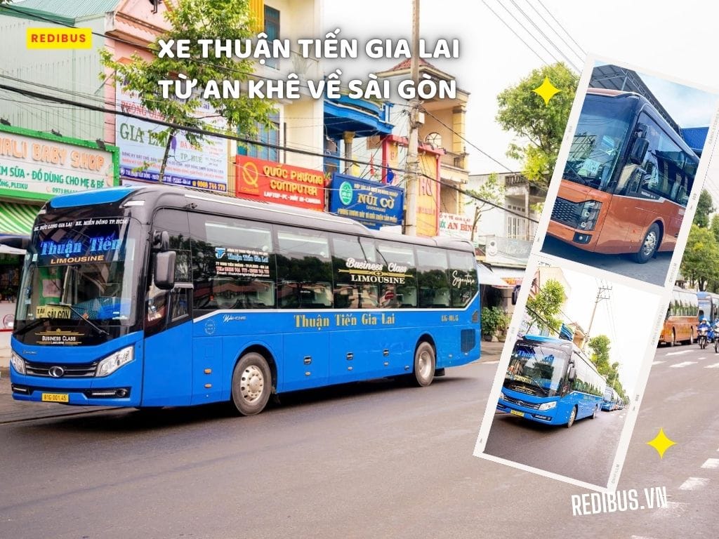 Nhà xe Thuận Tiến – Sự lựa chọn đáng tin cậy trên tuyến An Khê đi Sài Gòn Xe giường nằm hiện đại của nhà xe Thuận Tiến
