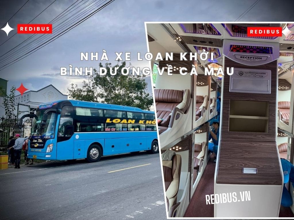 Nội thất xe Loan Khởi giường phòng VIP dành cho gia đình. Xe giường phòng VIP Loan Khởi chuyên phục vụ hành khách từ bình dương về cà mau